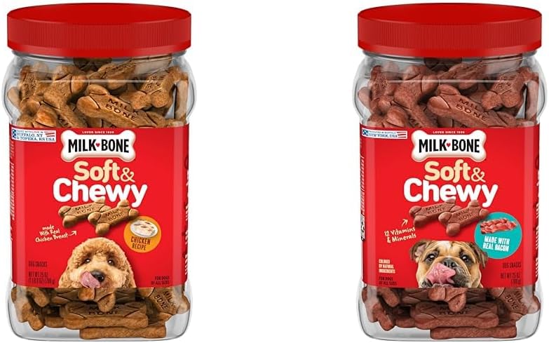 Simply Soft & Chewy Dog Treats, Wholesome Chicken Recipe, 25 Ounce Made with Real Chicken, Rolled Oats, Sweet Potato & Apples