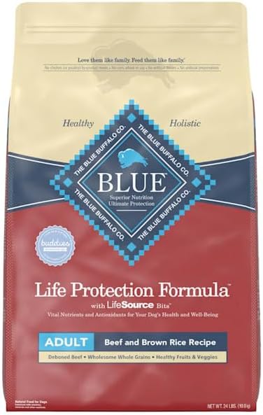 Life Protection Formula Adult Dry Dog Food, Helps Build and Maintain Strong Muscles, Made with Natural Ingredients, Chicken & Brown Rice Recipe, 5-Lb. Bag