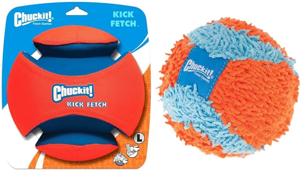 Chuckit Kick Fetch Ball Dog Toy, Large (8 Inch)