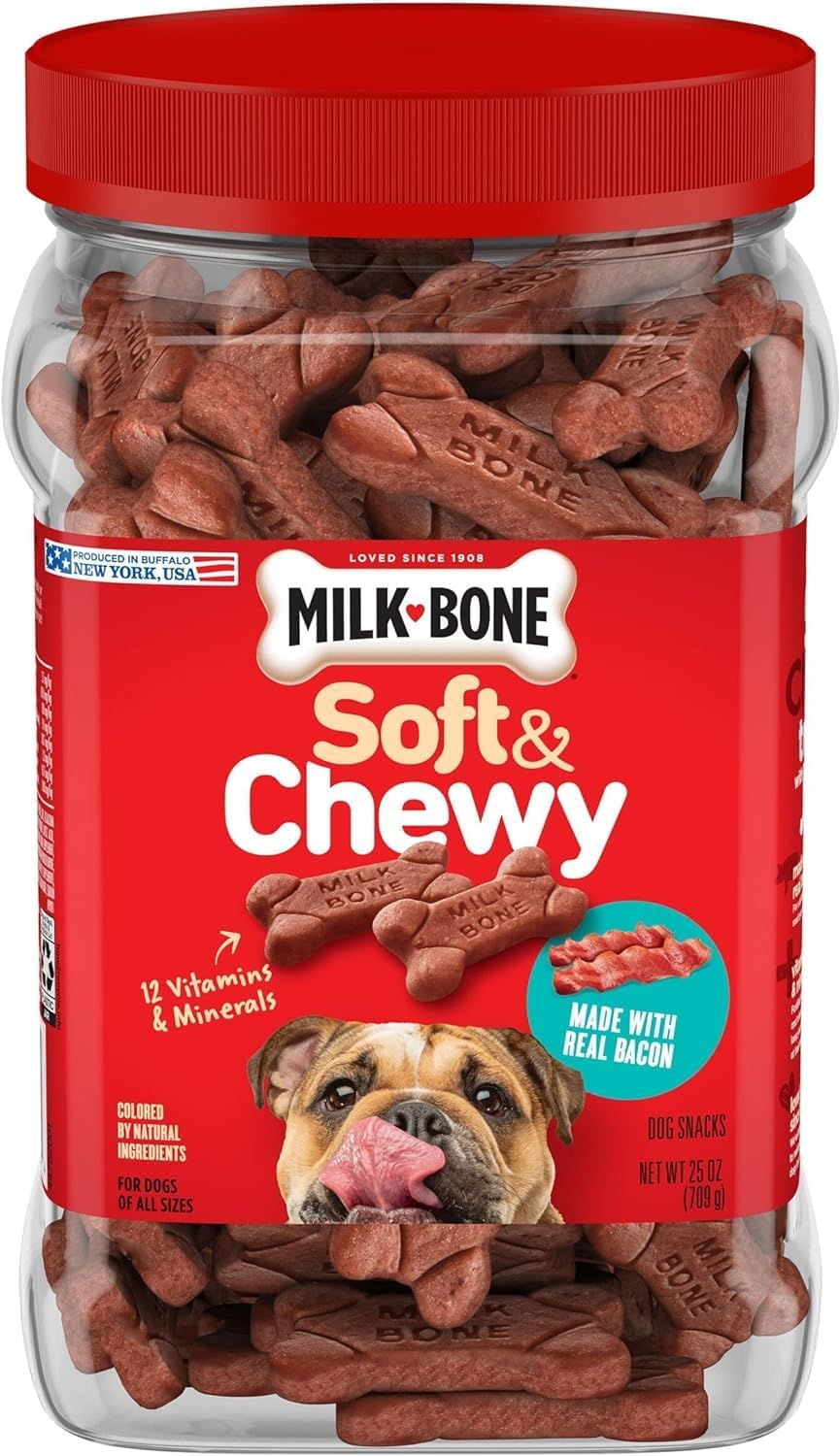 Simply Soft & Chewy Dog Treats, Wholesome Chicken Recipe, 25 Ounce Made with Real Chicken, Rolled Oats, Sweet Potato & Apples