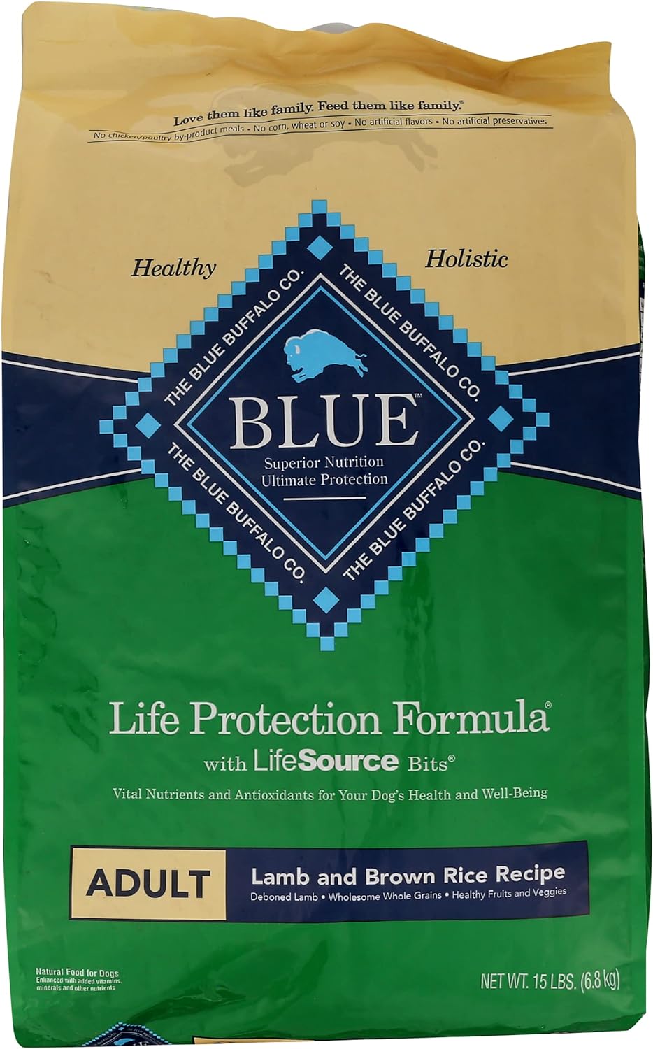 Life Protection Formula Adult Dry Dog Food, Helps Build and Maintain Strong Muscles, Made with Natural Ingredients, Chicken & Brown Rice Recipe, 5-Lb. Bag