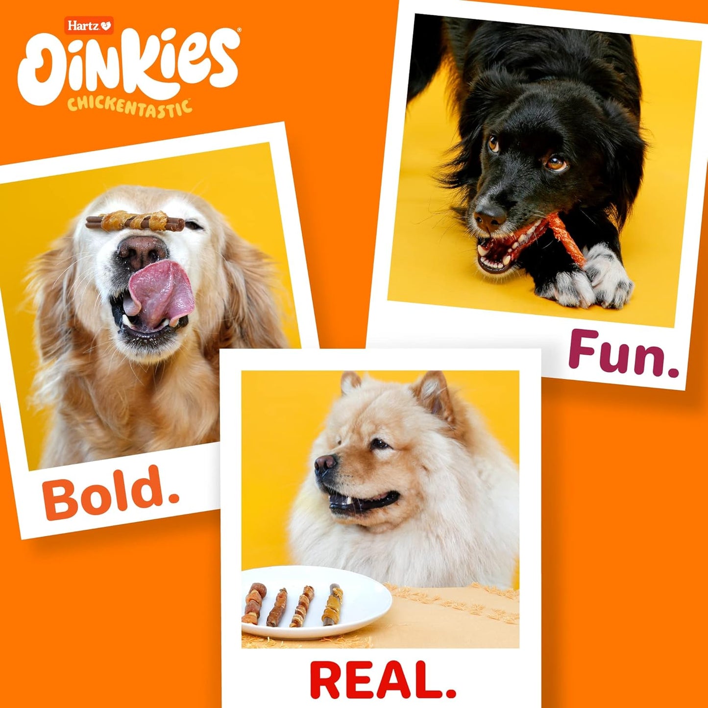 Oinkies Rawhide-Free Tender Treats Wrapped with Chicken Dog Treats Chews, Highly Digestible, No Artificial Flavors, Perfect for Smaller and Senior Dogs