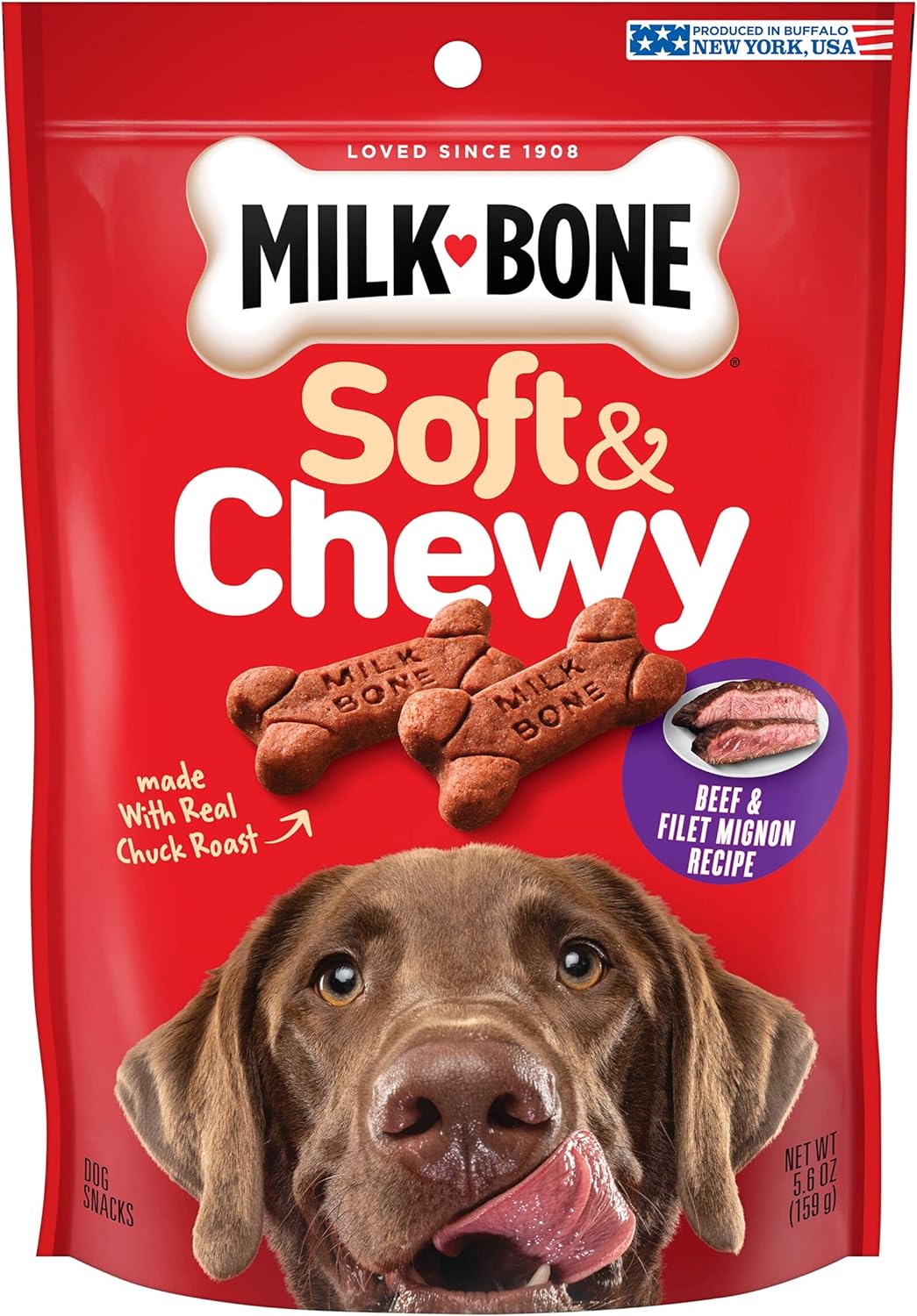 Simply Soft & Chewy Dog Treats, Wholesome Chicken Recipe, 25 Ounce Made with Real Chicken, Rolled Oats, Sweet Potato & Apples