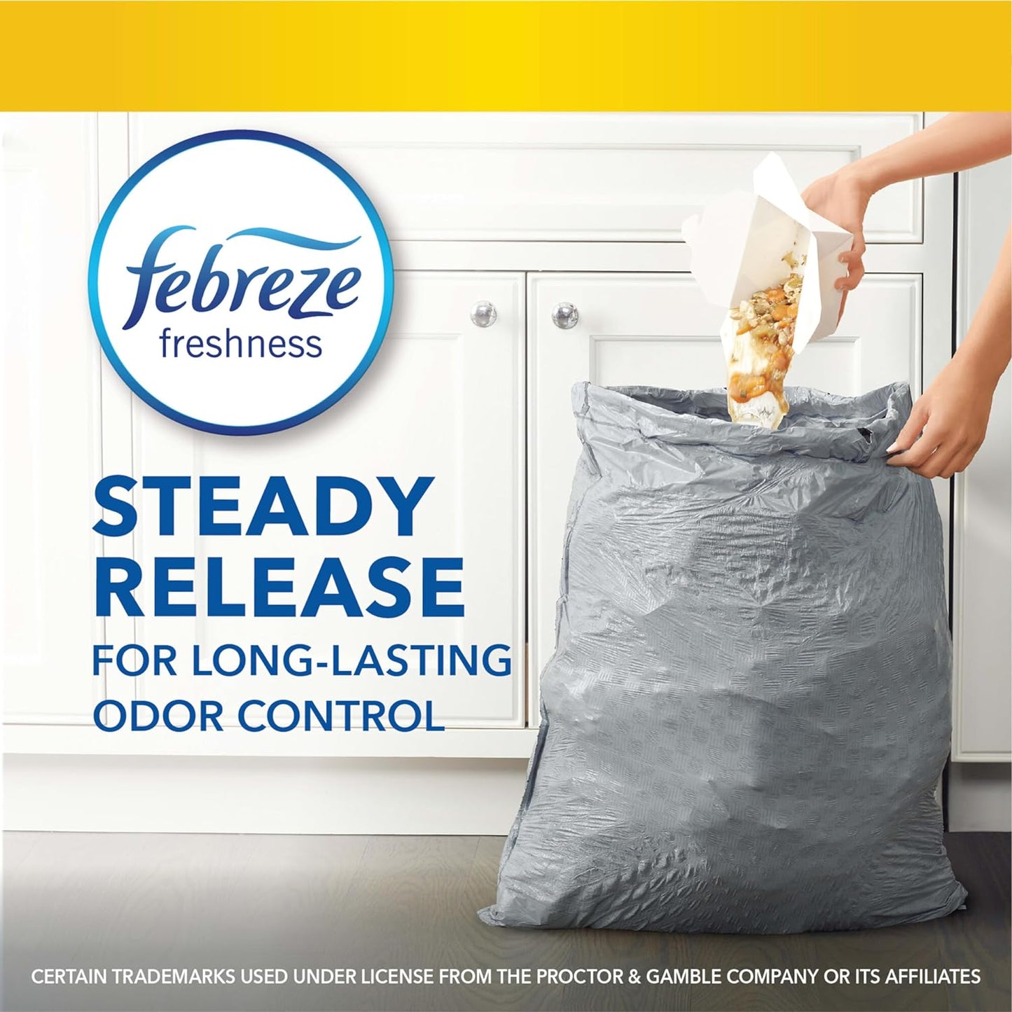 Trash Bags, Forceflex Tall Kitchen Drawstring Garbage Bags, 13 Gal, Fresh Clean Scent with Febreze, 110 Ct