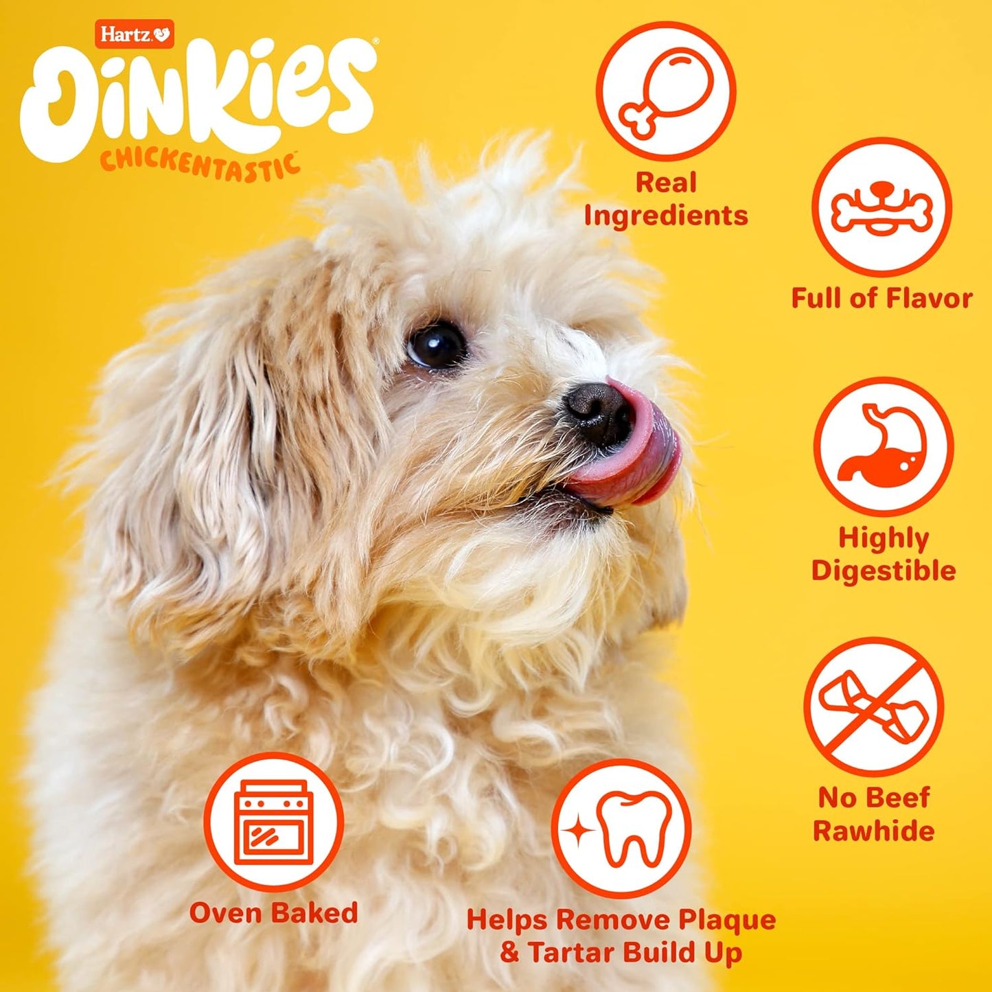 Oinkies Rawhide-Free Tender Treats Wrapped with Chicken Dog Treats Chews, Highly Digestible, No Artificial Flavors, Perfect for Smaller and Senior Dogs