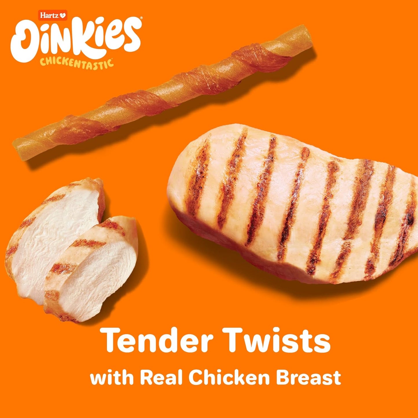 Oinkies Rawhide-Free Tender Treats Wrapped with Chicken Dog Treats Chews, Highly Digestible, No Artificial Flavors, Perfect for Smaller and Senior Dogs