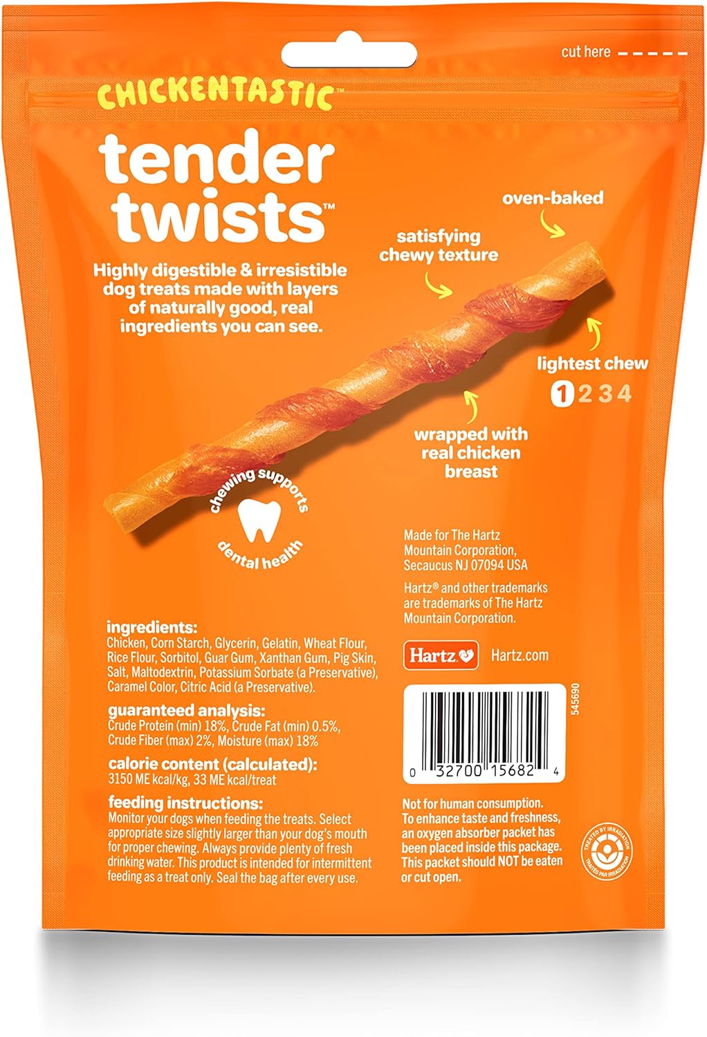 Oinkies Rawhide-Free Tender Treats Wrapped with Chicken Dog Treats Chews, Highly Digestible, No Artificial Flavors, Perfect for Smaller and Senior Dogs